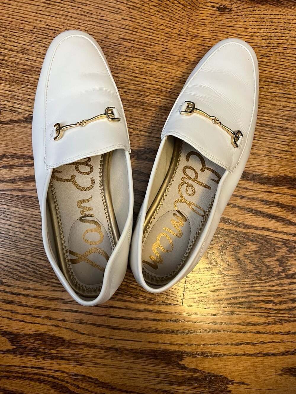 Sam Edelman Loraine Bit Loafer in Bright White Leather